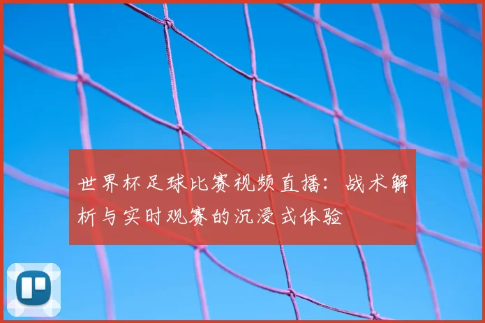 世界杯足球比赛视频直播:战术解析与实时观赛的沉浸式体验